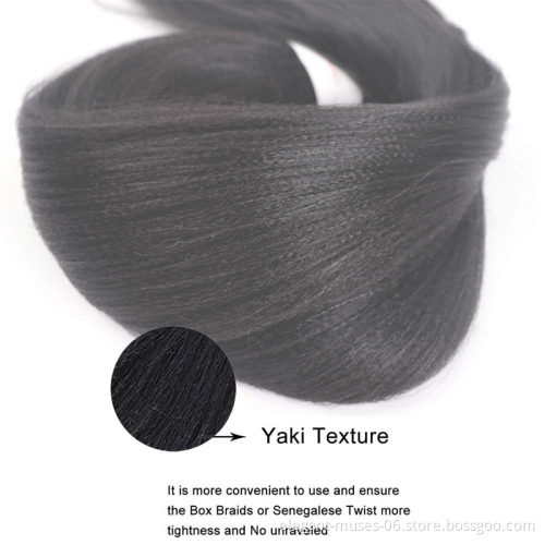 New fiber EZ braid different colors pre stretched braiding hair wholesale cheap synthetic layered and crochet braids